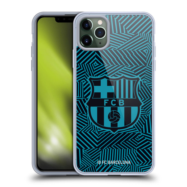 FC Barcelona Crest Black Soft Gel Case for Apple iPhone 11 Pro Max & MagSafe