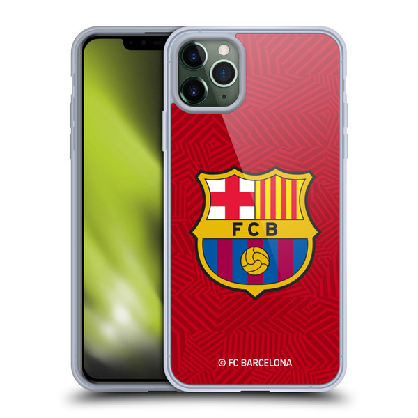 FC Barcelona Crest Red Soft Gel Case for Apple iPhone 11 Pro Max & MagSafe
