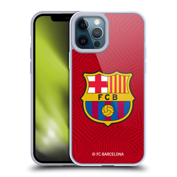 FC Barcelona Crest Red Soft Gel Case for Apple iPhone 12 Pro Max & MagSafe