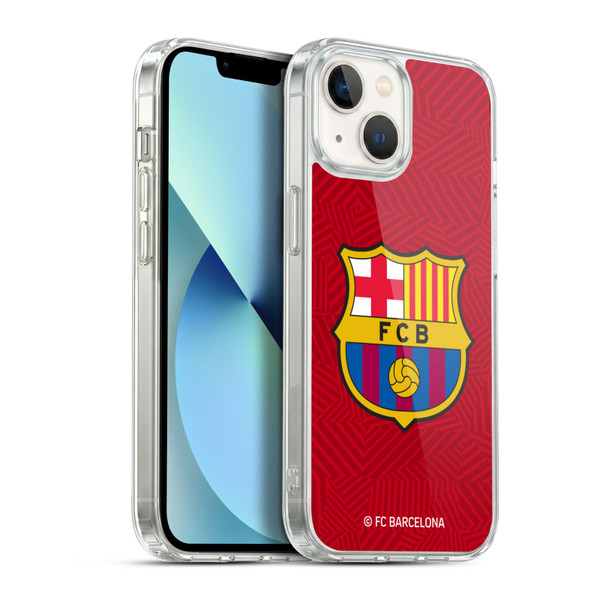 FC Barcelona Crest Red Soft Gel Case for Apple iPhone 13