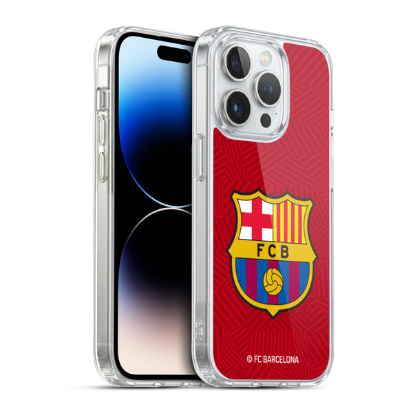 FC Barcelona Crest Red Soft Gel Case for Apple iPhone 13 Pro & MagSafe