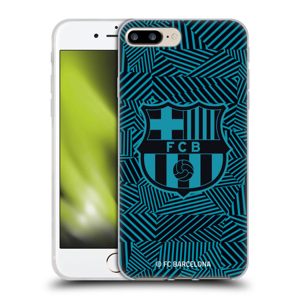 FC Barcelona Crest Black Soft Gel Case for Apple iPhone 7 Plus / iPhone 8 Plus & MagSafe