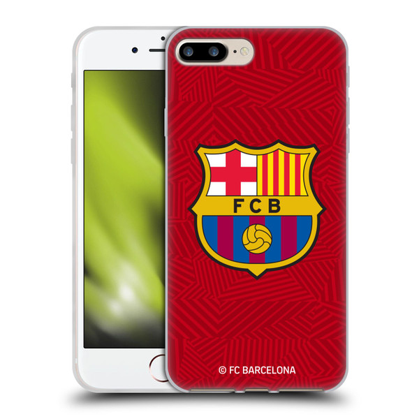FC Barcelona Crest Red Soft Gel Case for Apple iPhone 7 Plus / iPhone 8 Plus