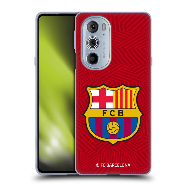 FC Barcelona Crest Red Soft Gel Case for Motorola Edge X30