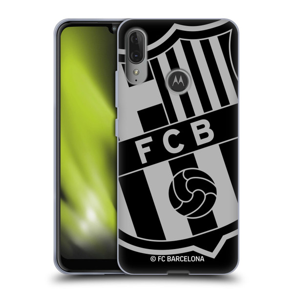 FC Barcelona Crest Oversized Soft Gel Case for Motorola Moto E6 Plus