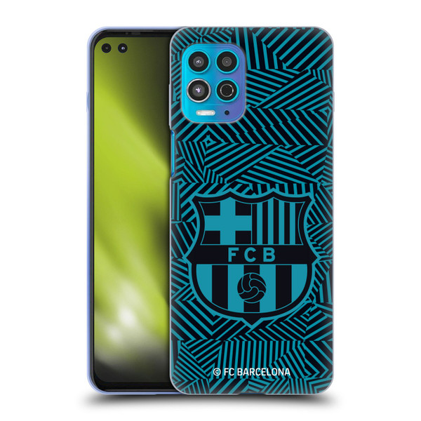 FC Barcelona Crest Black Soft Gel Case for Motorola Moto G100