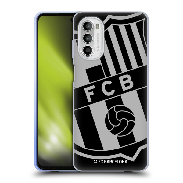 FC Barcelona Crest Oversized Soft Gel Case for Motorola Moto G52