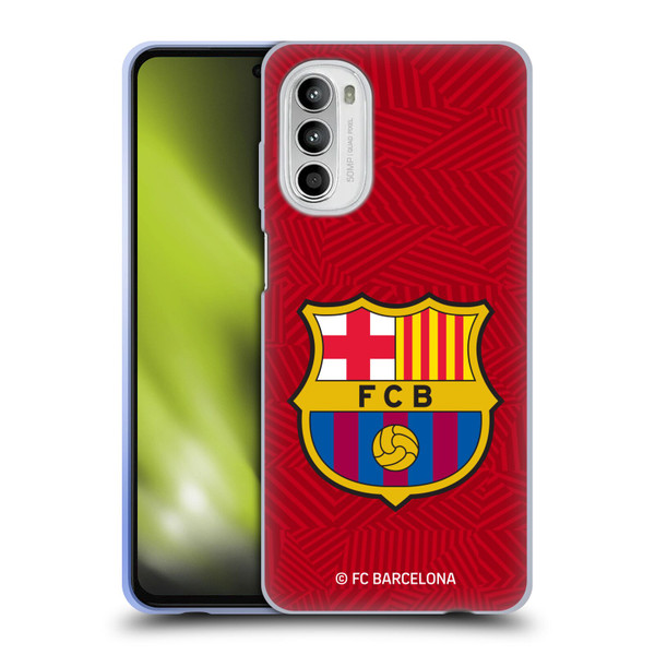 FC Barcelona Crest Red Soft Gel Case for Motorola Moto G52