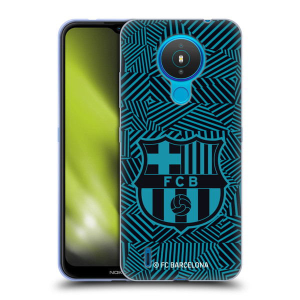 FC Barcelona Crest Black Soft Gel Case for Nokia 1.4