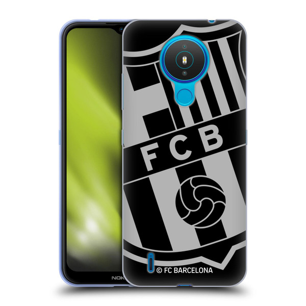 FC Barcelona Crest Oversized Soft Gel Case for Nokia 1.4