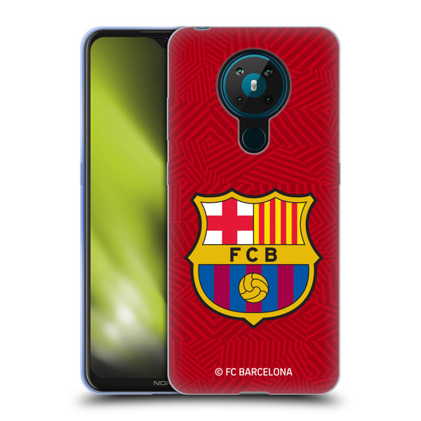 FC Barcelona Crest Red Soft Gel Case for Nokia 5.3