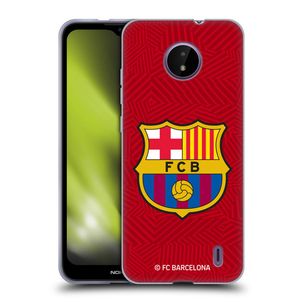 FC Barcelona Crest Red Soft Gel Case for Nokia C10 / C20