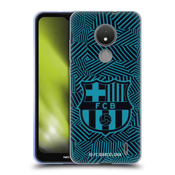 FC Barcelona Crest Black Soft Gel Case for Nokia C21