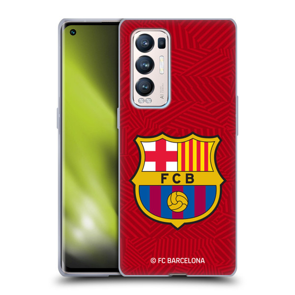 FC Barcelona Crest Red Soft Gel Case for OPPO Find X3 Neo / Reno5 Pro+ 5G
