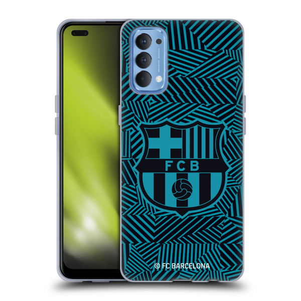 FC Barcelona Crest Black Soft Gel Case for OPPO Reno 4 5G