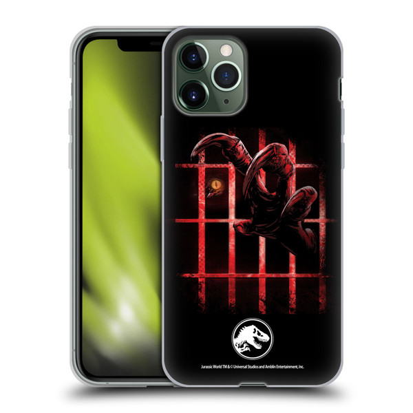 Jurassic World Fallen Kingdom Key Art Claw In Dark Soft Gel Case for Apple iPhone 11 Pro