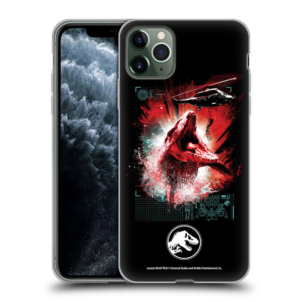 Jurassic World Fallen Kingdom Key Art Mosasaurus Soft Gel Case for Apple iPhone 11 Pro Max