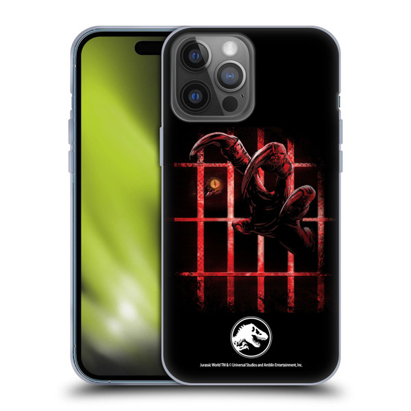 Jurassic World Fallen Kingdom Key Art Claw In Dark Soft Gel Case for Apple iPhone 14 Pro Max