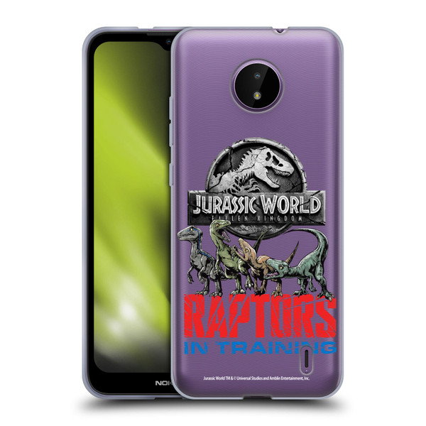 Jurassic World Fallen Kingdom Key Art Raptors In Training Soft Gel Case for Nokia C10 / C20