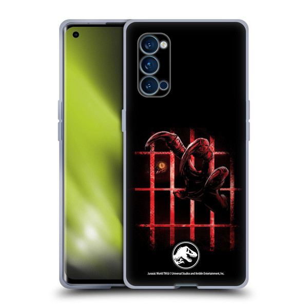 Jurassic World Fallen Kingdom Key Art Claw In Dark Soft Gel Case for OPPO Reno 4 Pro 5G