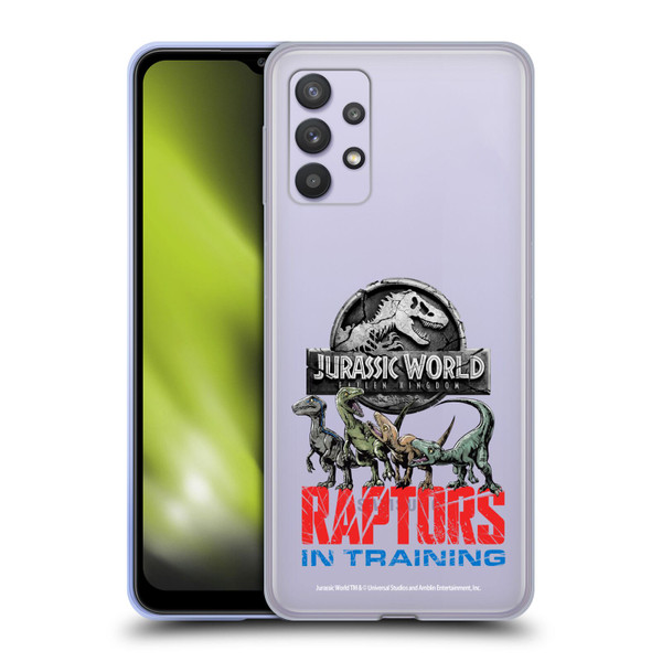 Jurassic World Fallen Kingdom Key Art Raptors In Training Soft Gel Case for Samsung Galaxy A32 5G / M32 5G (2021)