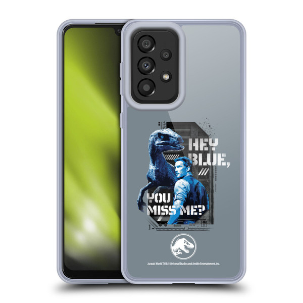 Jurassic World Fallen Kingdom Key Art Hey Blue & Owen Soft Gel Case for Samsung Galaxy A33 5G (2022)