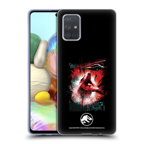 Jurassic World Fallen Kingdom Key Art Mosasaurus Soft Gel Case for Samsung Galaxy A71 (2019)