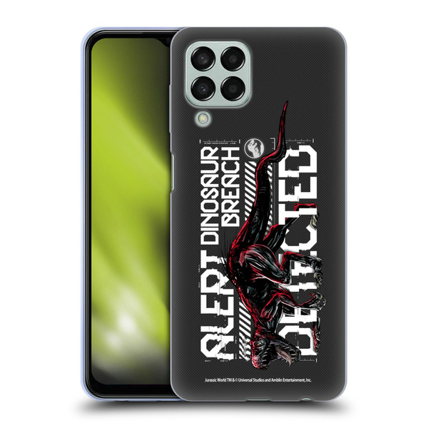 Jurassic World Fallen Kingdom Key Art Dinosaur Breach Soft Gel Case for Samsung Galaxy M33 (2022)