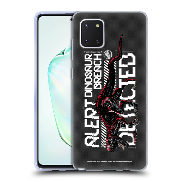 Jurassic World Fallen Kingdom Key Art Dinosaur Breach Soft Gel Case for Samsung Galaxy Note10 Lite