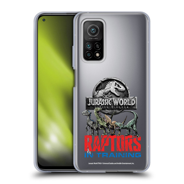 Jurassic World Fallen Kingdom Key Art Raptors In Training Soft Gel Case for Xiaomi Mi 10T 5G