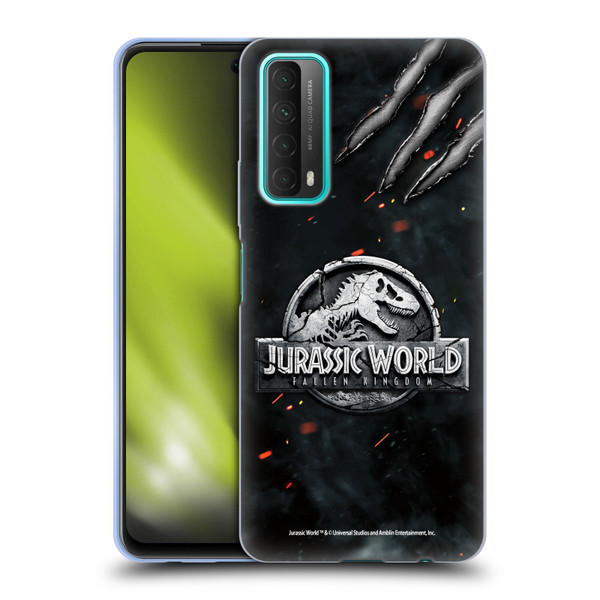 Jurassic World Fallen Kingdom Logo Dinosaur Claw Soft Gel Case for Huawei P Smart (2021)