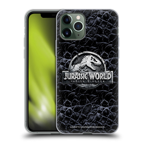 Jurassic World Fallen Kingdom Logo Dinosaur Scale Soft Gel Case for Apple iPhone 11 Pro