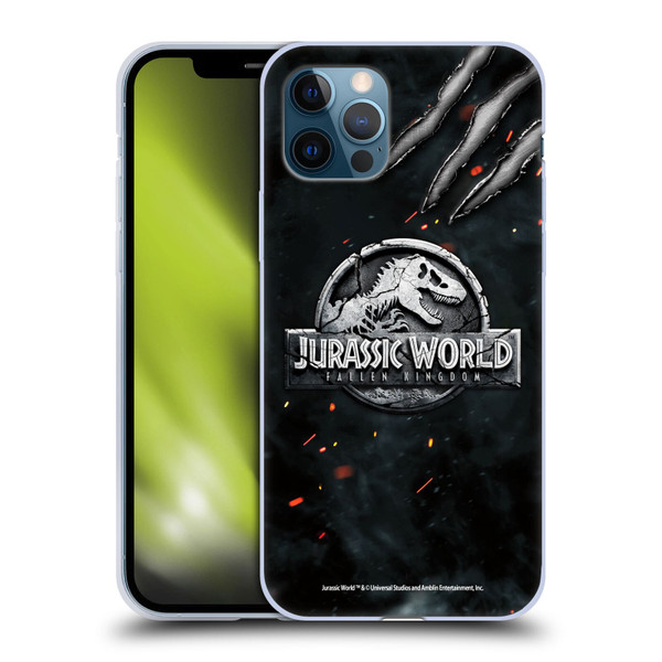 Jurassic World Fallen Kingdom Logo Dinosaur Claw Soft Gel Case for Apple iPhone 12 / iPhone 12 Pro