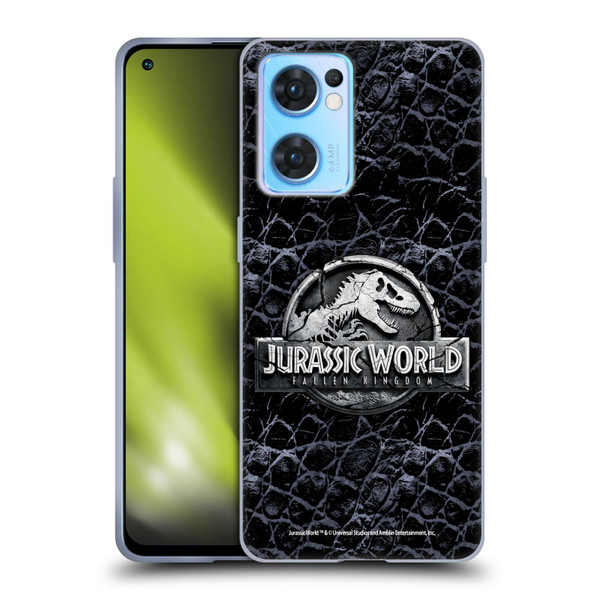 Jurassic World Fallen Kingdom Logo Dinosaur Scale Soft Gel Case for OPPO Reno7 5G / Find X5 Lite