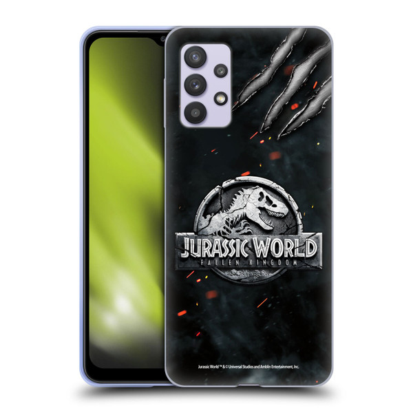 Jurassic World Fallen Kingdom Logo Dinosaur Claw Soft Gel Case for Samsung Galaxy A32 5G / M32 5G (2021)