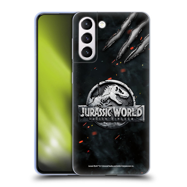 Jurassic World Fallen Kingdom Logo Dinosaur Claw Soft Gel Case for Samsung Galaxy S21+ 5G
