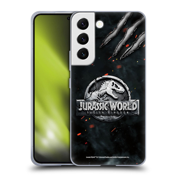 Jurassic World Fallen Kingdom Logo Dinosaur Claw Soft Gel Case for Samsung Galaxy S22 5G