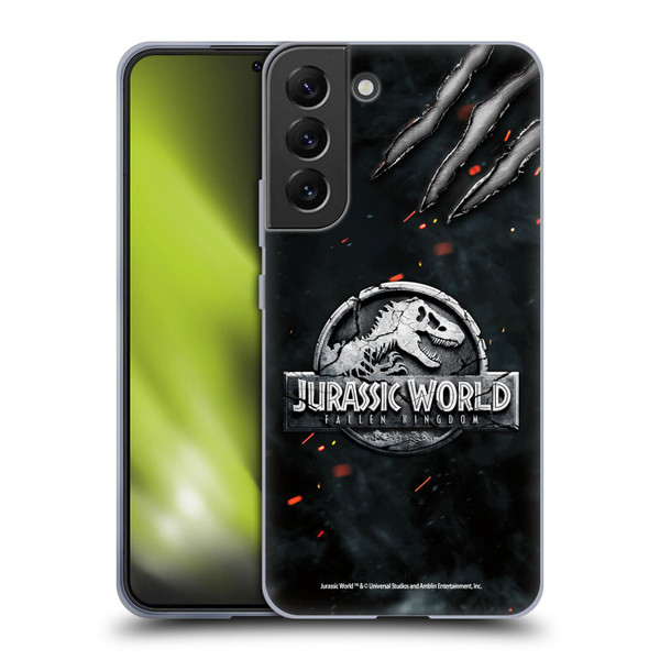 Jurassic World Fallen Kingdom Logo Dinosaur Claw Soft Gel Case for Samsung Galaxy S22+ 5G