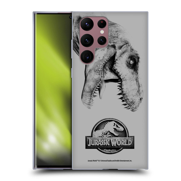 Jurassic World Fallen Kingdom Logo T-Rex Soft Gel Case for Samsung Galaxy S22 Ultra 5G