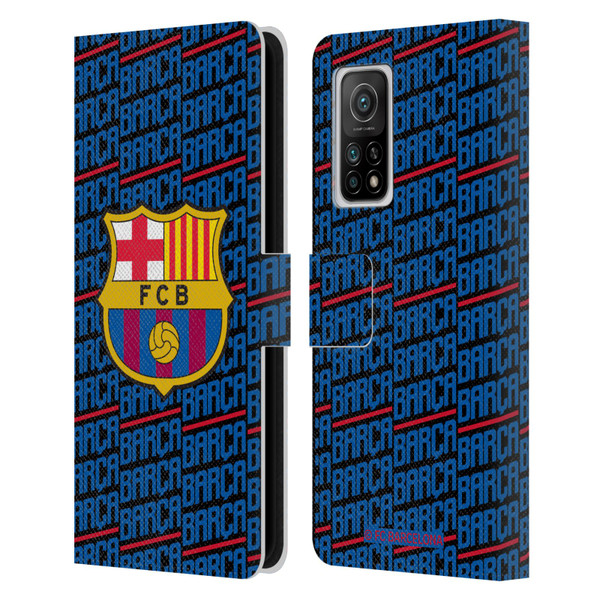 FC Barcelona Crest Patterns Barca Leather Book Wallet Case Cover For Xiaomi Mi 10T 5G