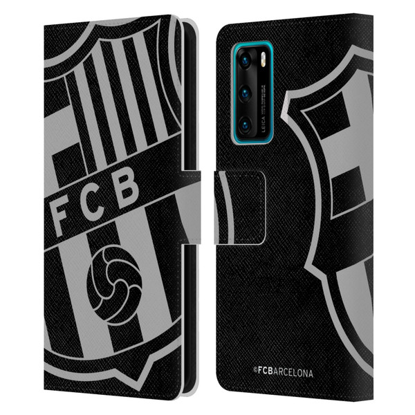FC Barcelona Crest Oversized Leather Book Wallet Case Cover For Huawei P40 5G