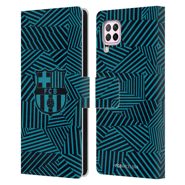 FC Barcelona Crest Black Leather Book Wallet Case Cover For Huawei Nova 6 SE / P40 Lite