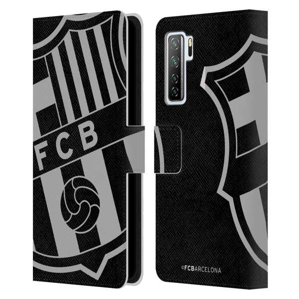 FC Barcelona Crest Oversized Leather Book Wallet Case Cover For Huawei Nova 7 SE/P40 Lite 5G