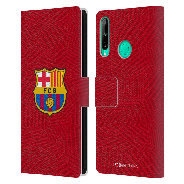 FC Barcelona Crest Red Leather Book Wallet Case Cover For Huawei P40 lite E