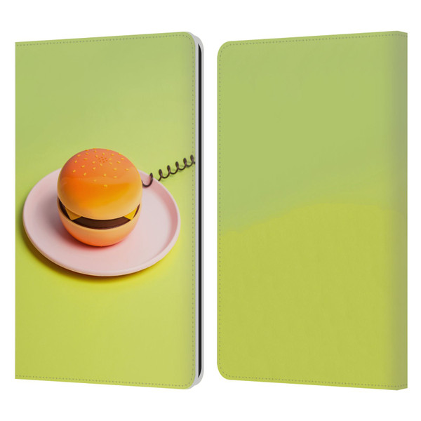 Pepino De Mar Foods Burger Leather Book Wallet Case Cover For Amazon Kindle Paperwhite 1 / 2 / 3