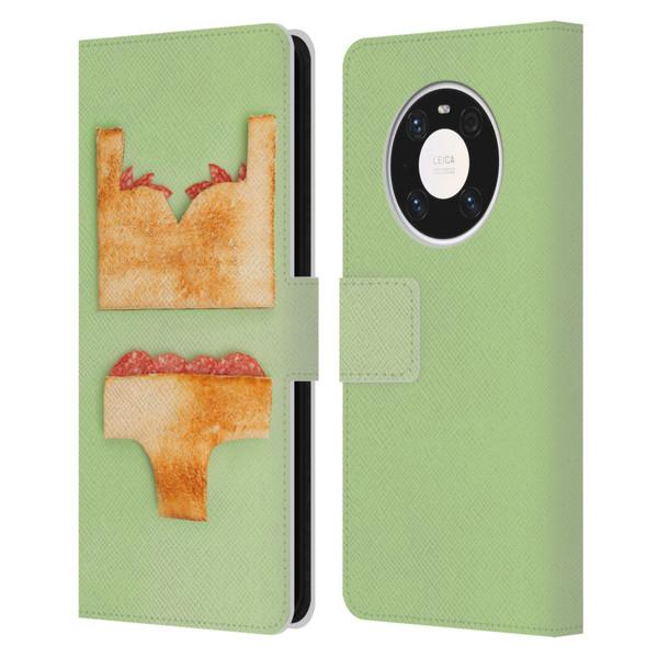 Pepino De Mar Foods Sandwich Leather Book Wallet Case Cover For Huawei Mate 40 Pro 5G