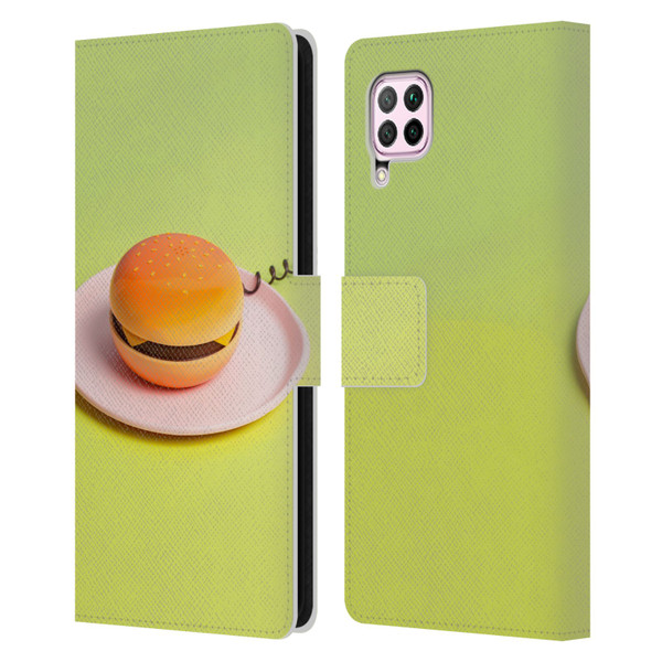 Pepino De Mar Foods Burger Leather Book Wallet Case Cover For Huawei Nova 6 SE / P40 Lite