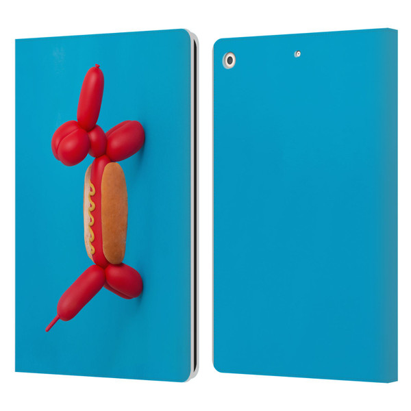 Pepino De Mar Foods Hotdog Leather Book Wallet Case Cover For Apple iPad 10.2 2019/2020/2021