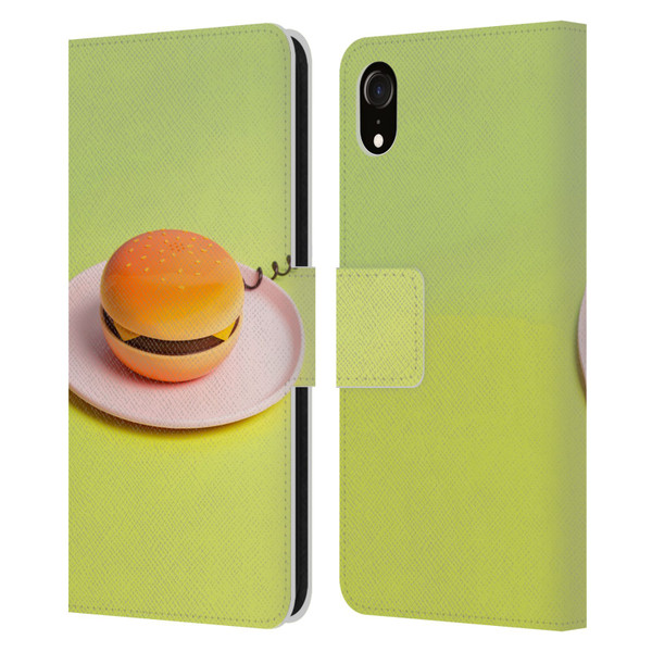 Pepino De Mar Foods Burger Leather Book Wallet Case Cover For Apple iPhone XR