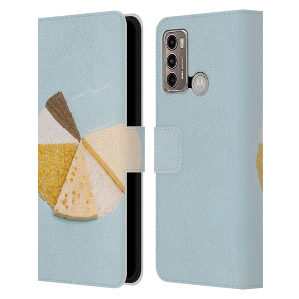 Pepino De Mar Foods Pie Leather Book Wallet Case Cover For Motorola Moto G60 / Moto G40 Fusion